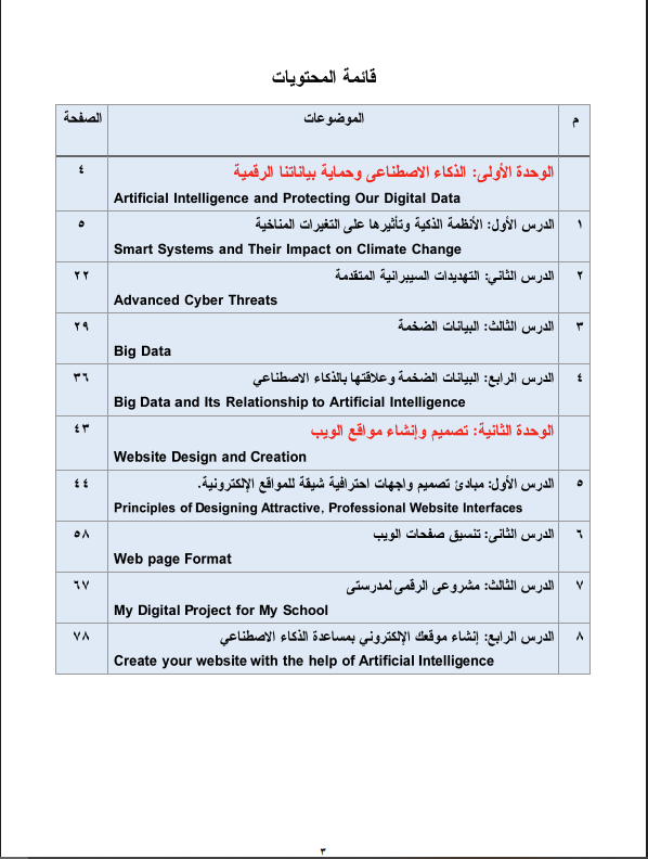 منهج الكمبيوتر للصف الثاني الإعدادي الترم الأول 2026
